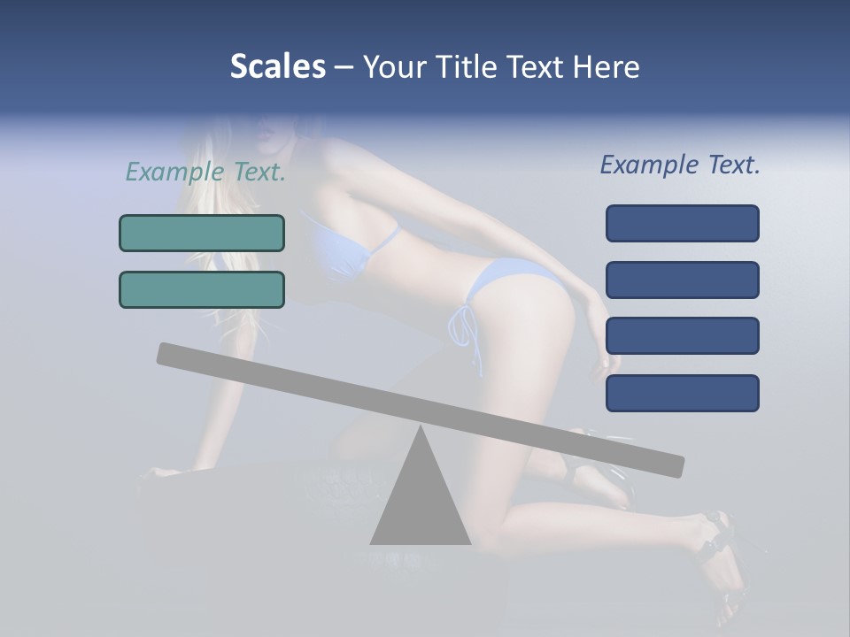 Attractive Make Up Blue PowerPoint Template