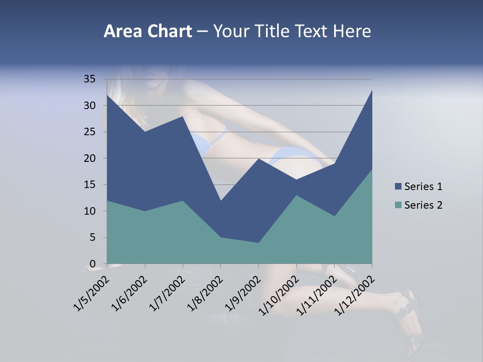 Attractive Make Up Blue PowerPoint Template
