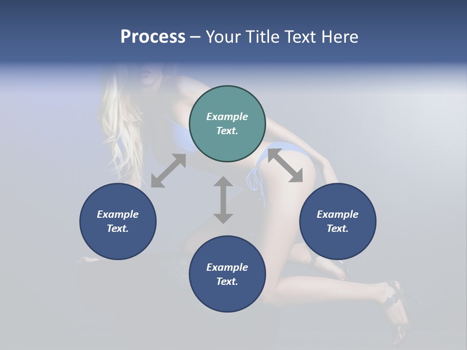 Attractive Make Up Blue PowerPoint Template