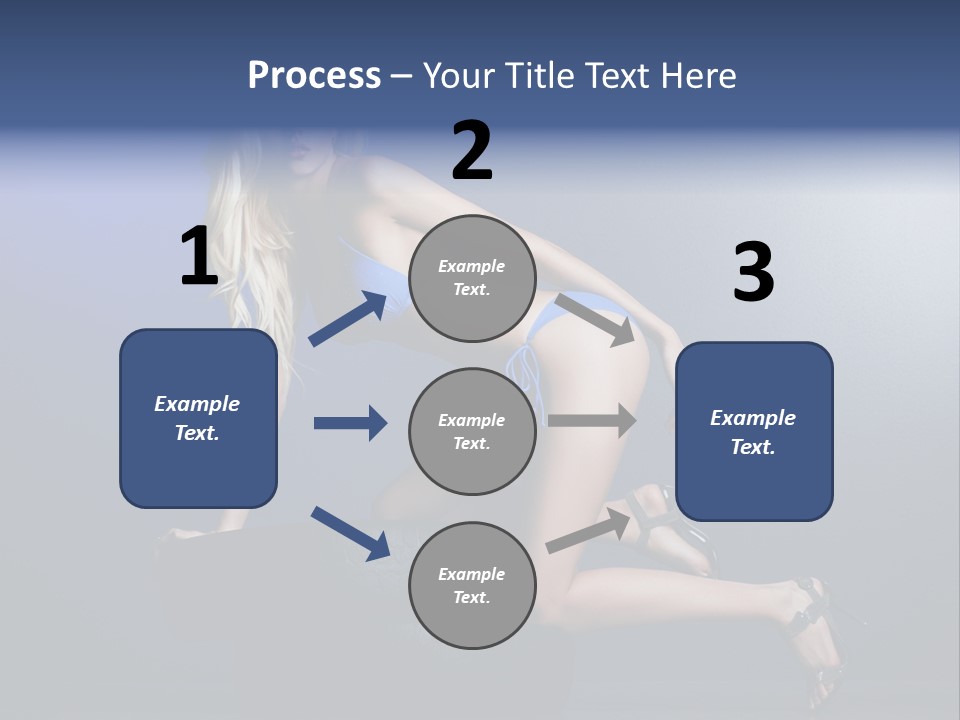 Attractive Make Up Blue PowerPoint Template