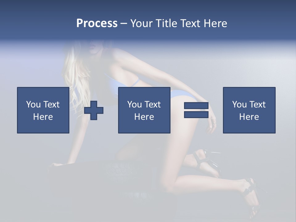 Attractive Make Up Blue PowerPoint Template