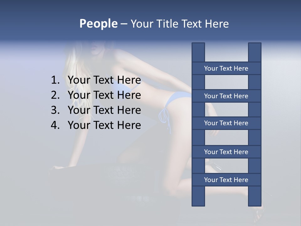 Attractive Make Up Blue PowerPoint Template