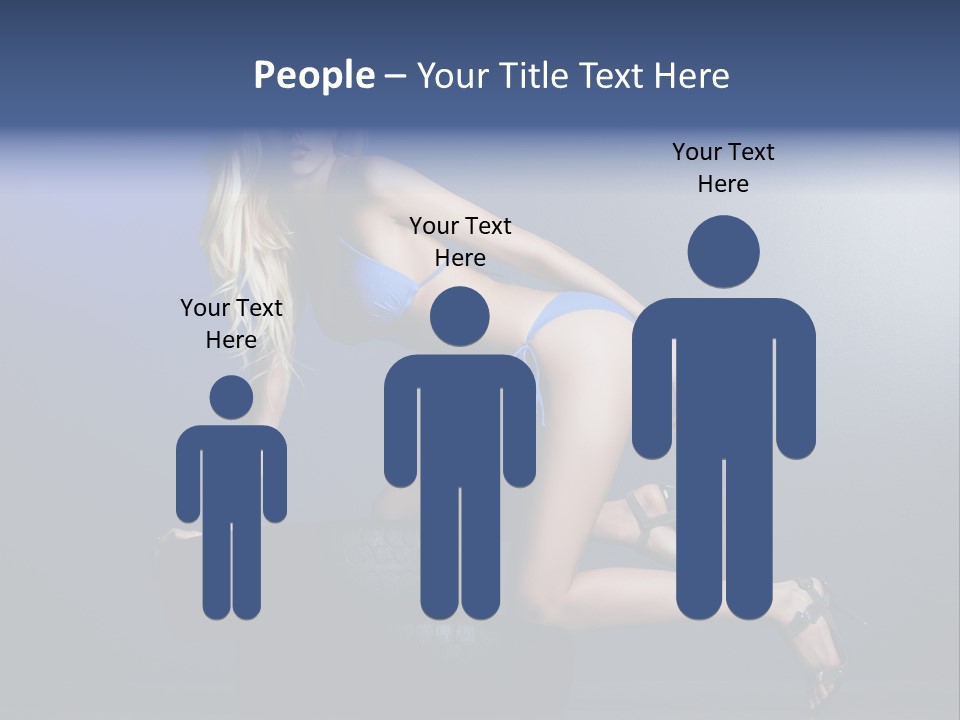 Attractive Make Up Blue PowerPoint Template