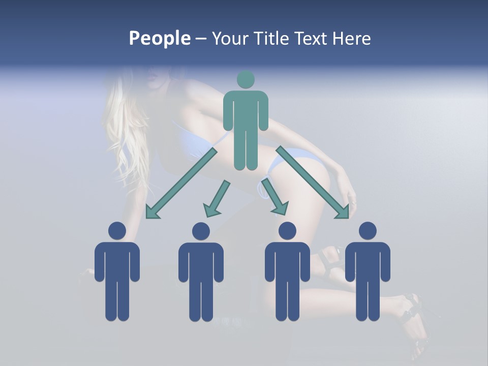 Attractive Make Up Blue PowerPoint Template