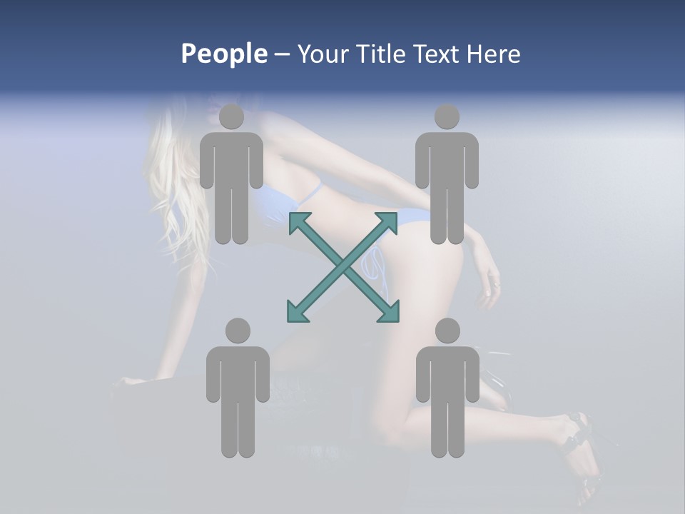 Attractive Make Up Blue PowerPoint Template