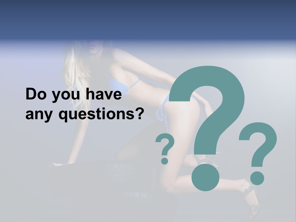 Attractive Make Up Blue PowerPoint Template