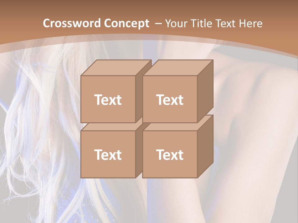 Beautiful Female Tender PowerPoint Template