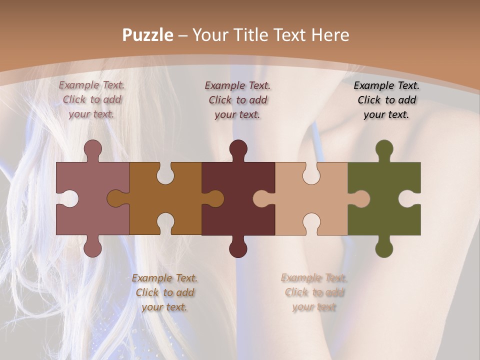 Beautiful Female Tender PowerPoint Template