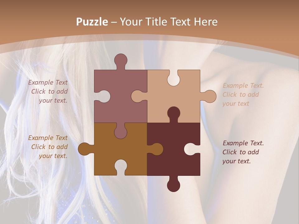 Beautiful Female Tender PowerPoint Template