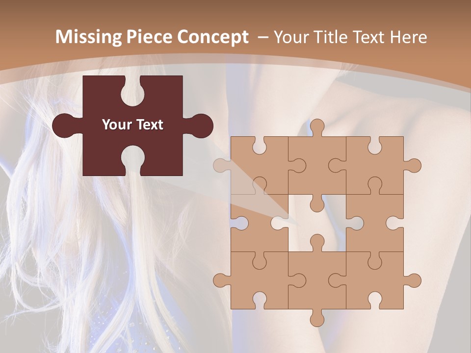 Beautiful Female Tender PowerPoint Template