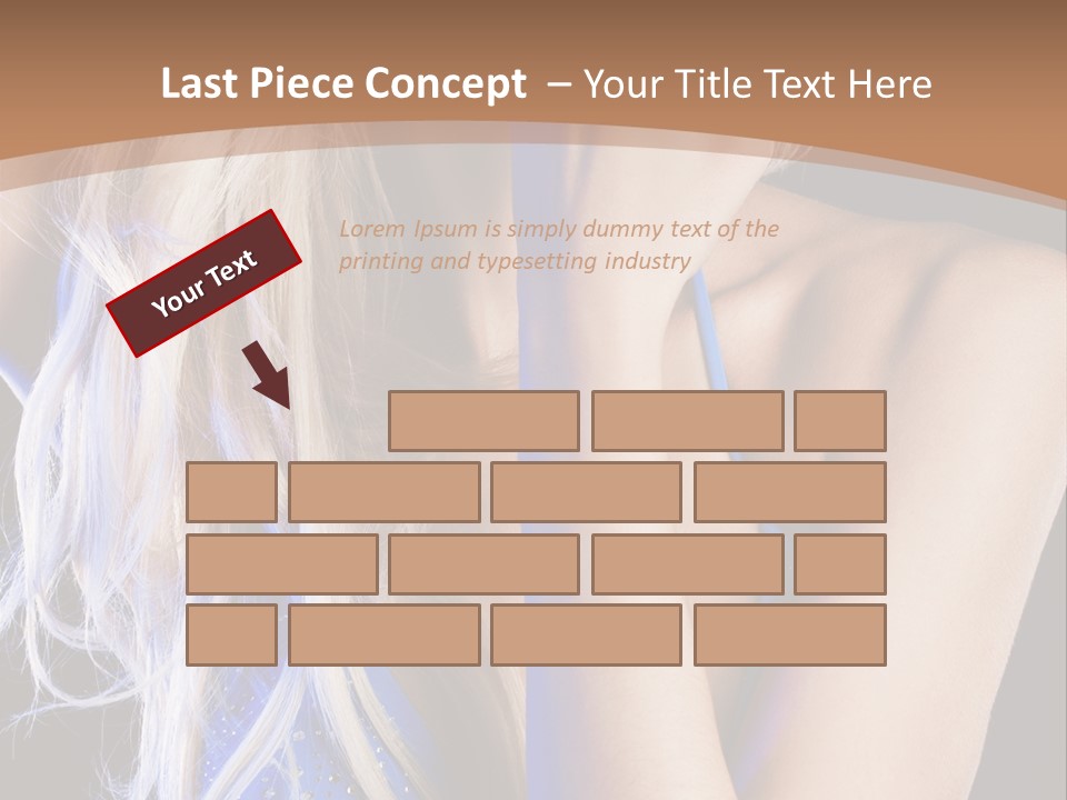 Beautiful Female Tender PowerPoint Template