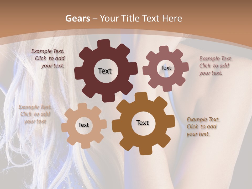 Beautiful Female Tender PowerPoint Template