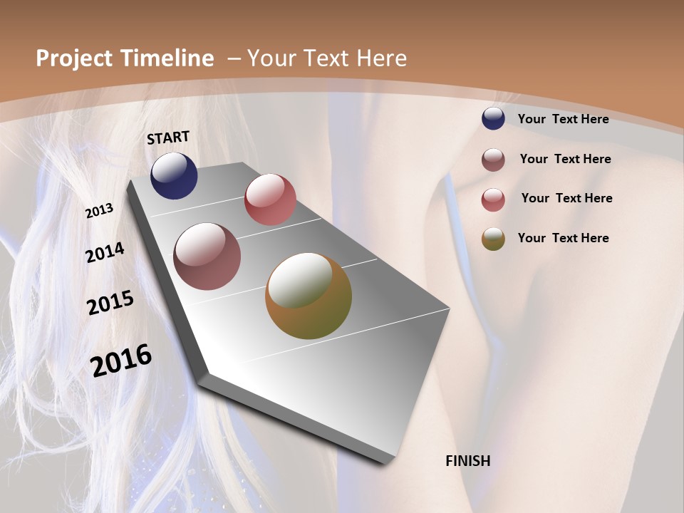 Beautiful Female Tender PowerPoint Template