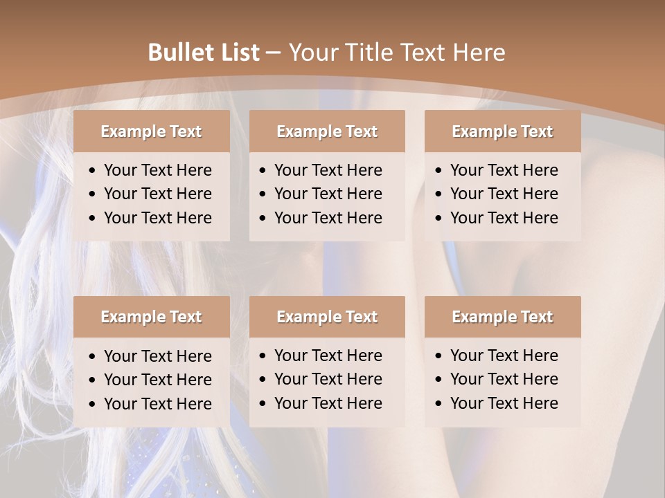 Beautiful Female Tender PowerPoint Template