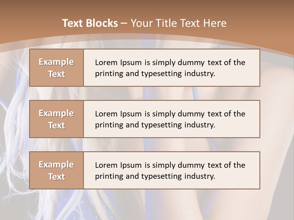 Beautiful Female Tender PowerPoint Template