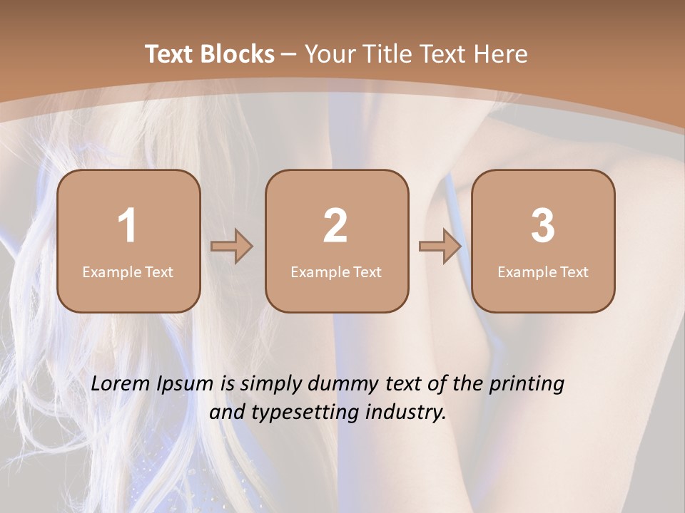 Beautiful Female Tender PowerPoint Template