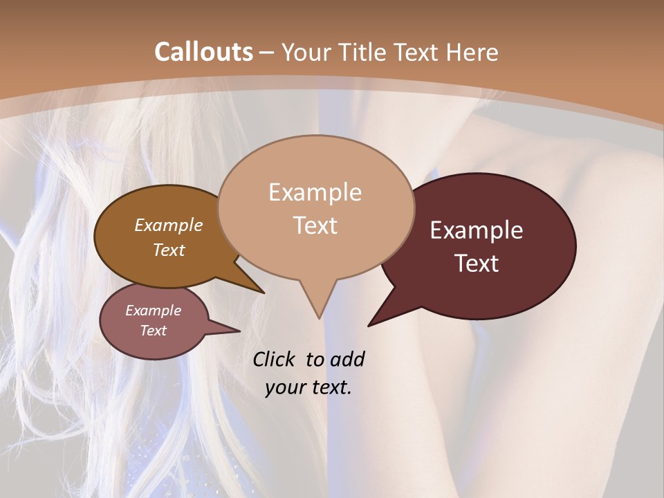 Beautiful Female Tender PowerPoint Template