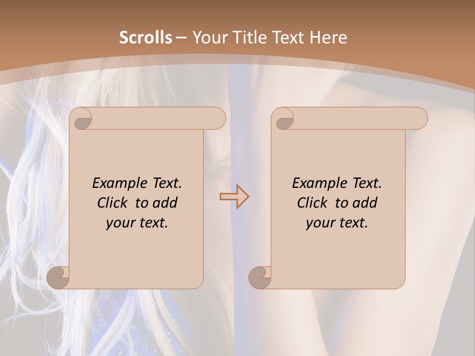 Beautiful Female Tender PowerPoint Template