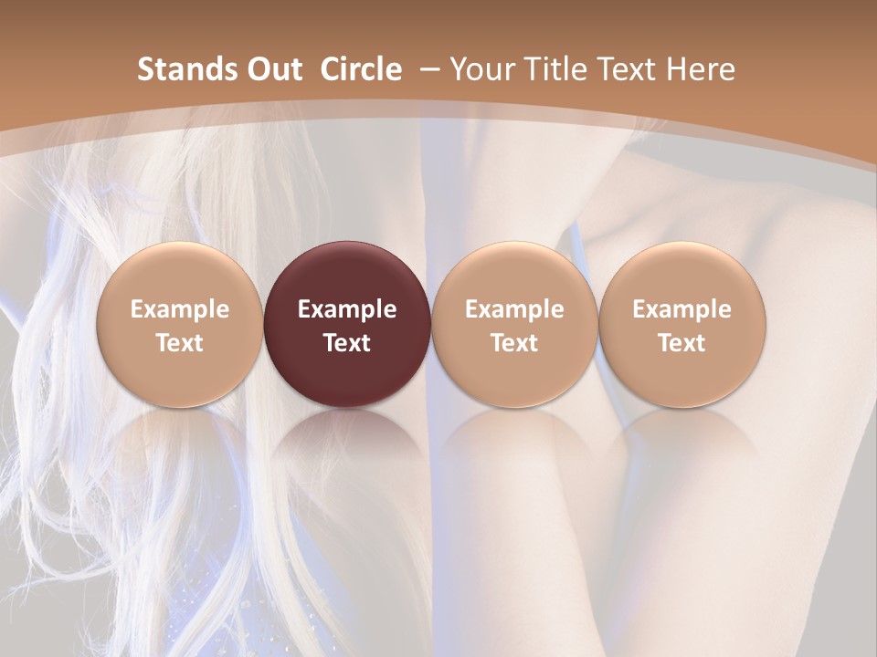 Beautiful Female Tender PowerPoint Template