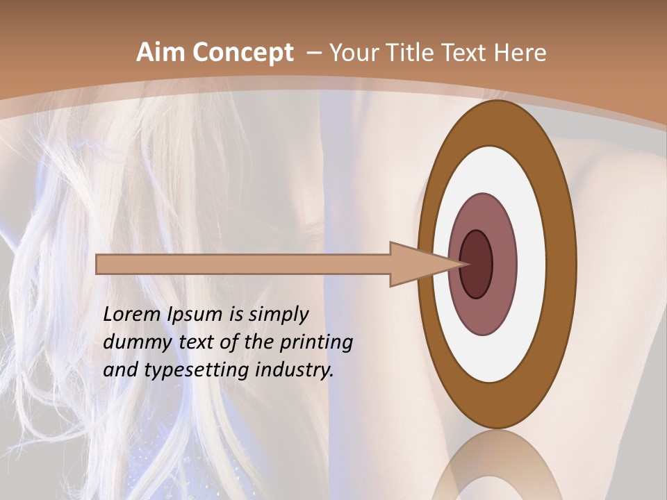 Beautiful Female Tender PowerPoint Template