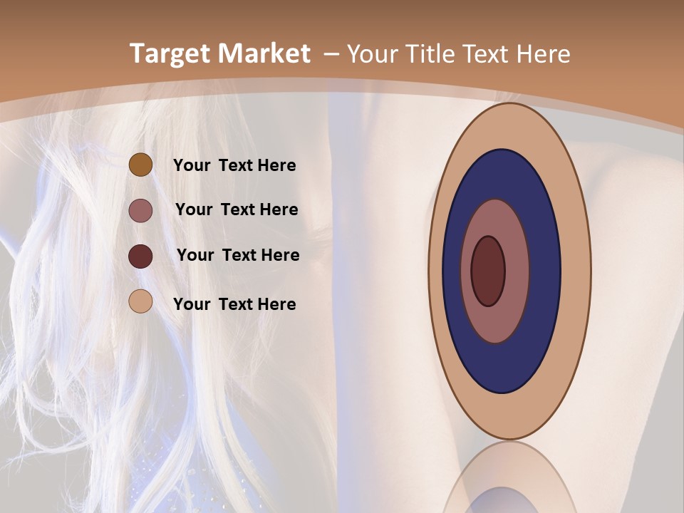 Beautiful Female Tender PowerPoint Template