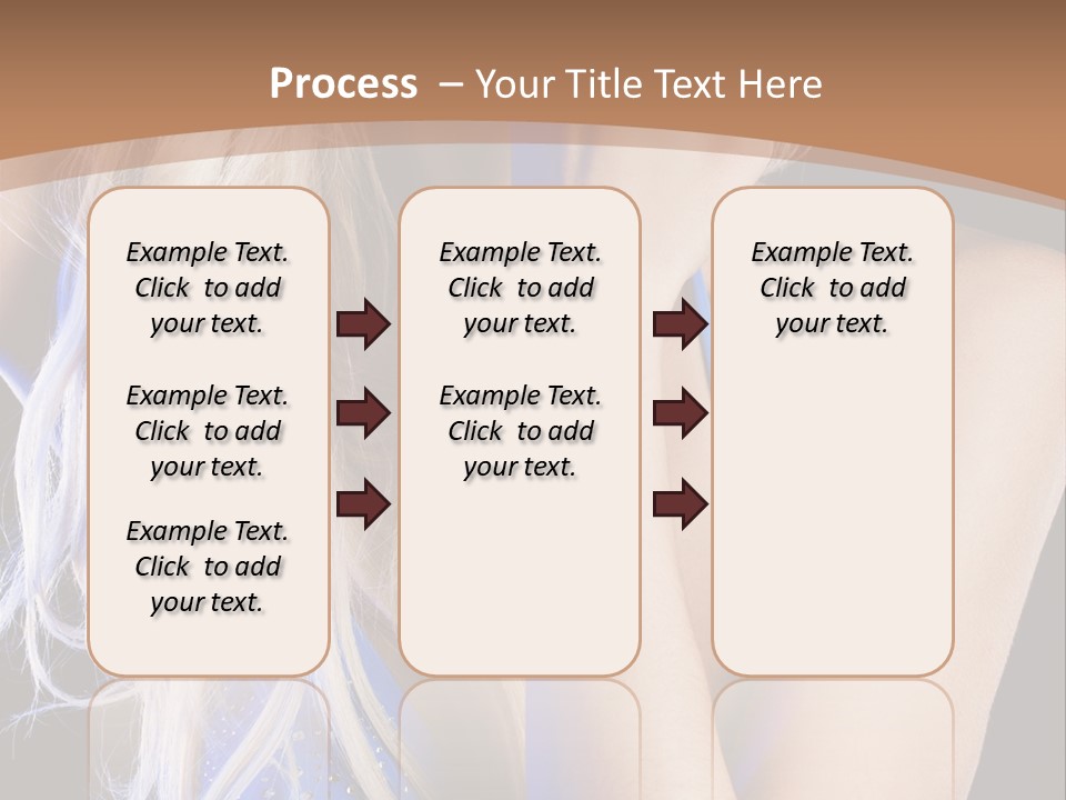 Beautiful Female Tender PowerPoint Template
