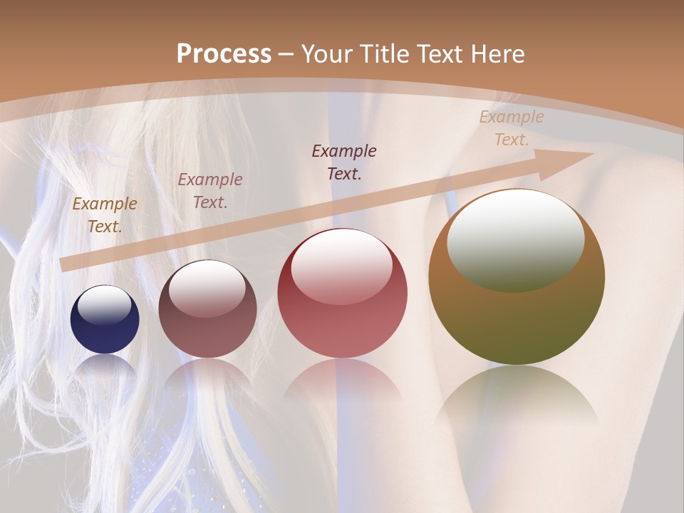 Beautiful Female Tender PowerPoint Template