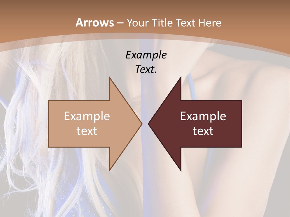 Beautiful Female Tender PowerPoint Template