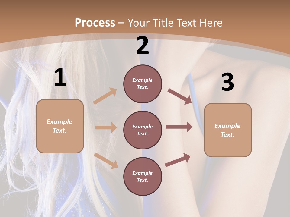 Beautiful Female Tender PowerPoint Template
