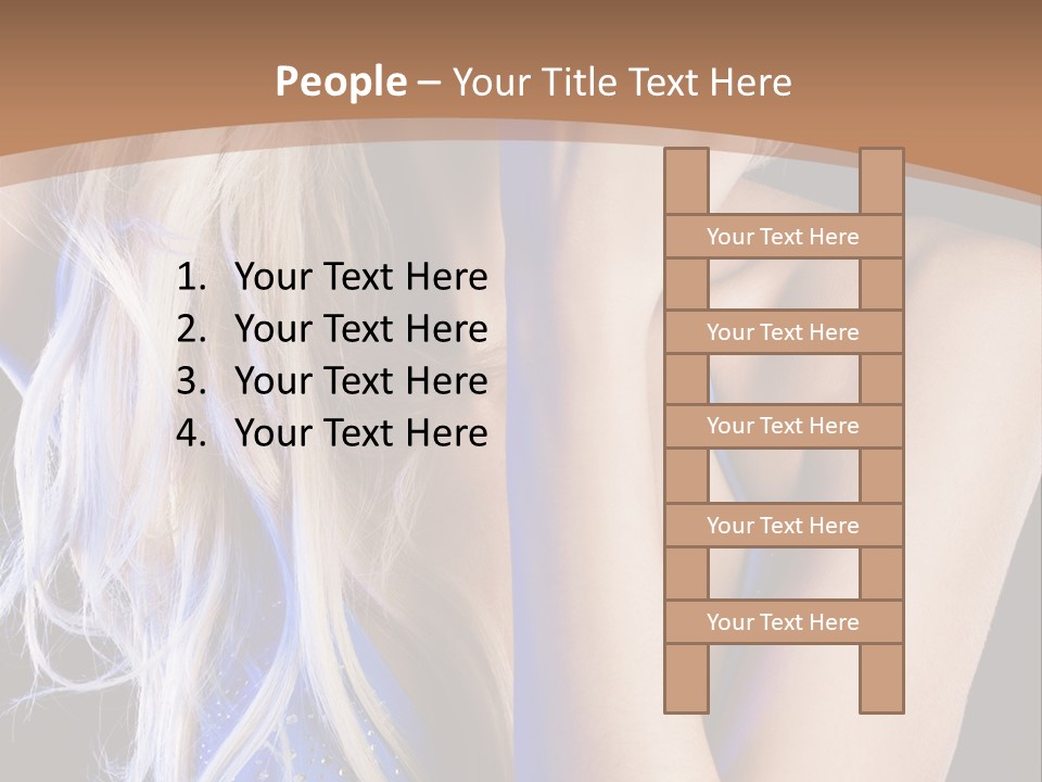 Beautiful Female Tender PowerPoint Template