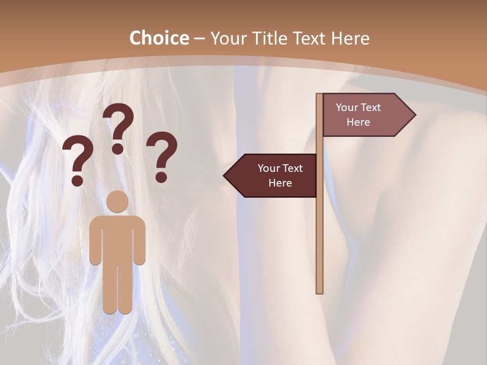 Beautiful Female Tender PowerPoint Template