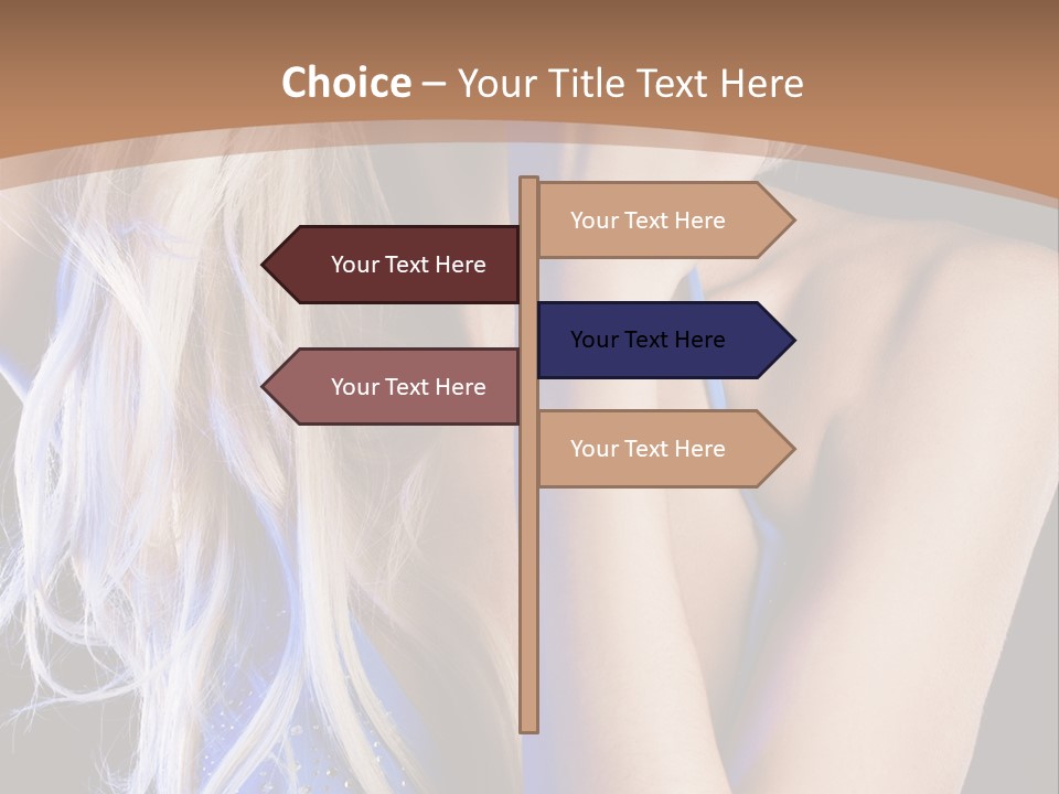 Beautiful Female Tender PowerPoint Template