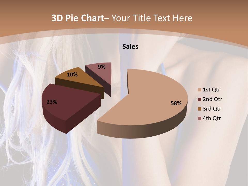 Beautiful Female Tender PowerPoint Template