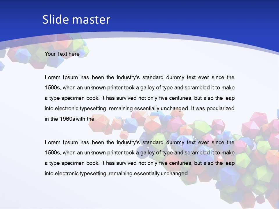 Blue Deep Graphic PowerPoint Template