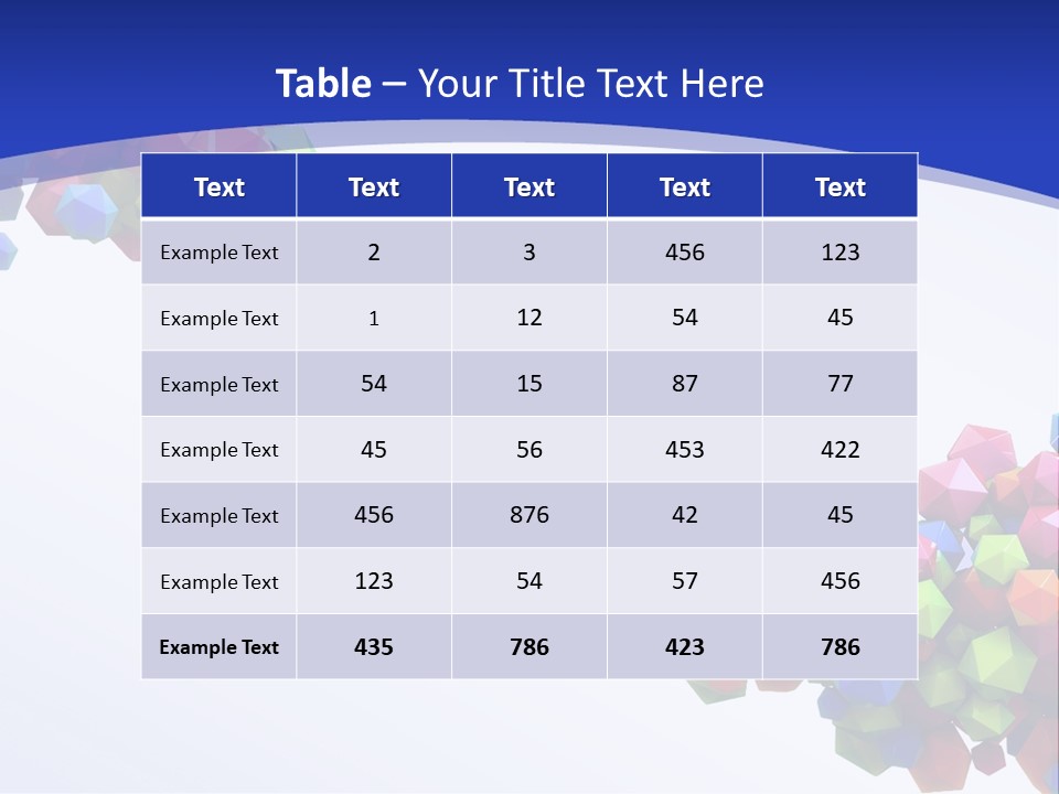 Blue Deep Graphic PowerPoint Template