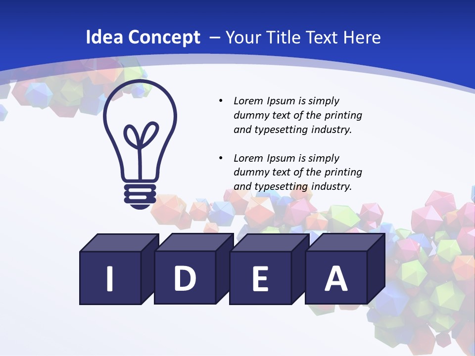Blue Deep Graphic PowerPoint Template