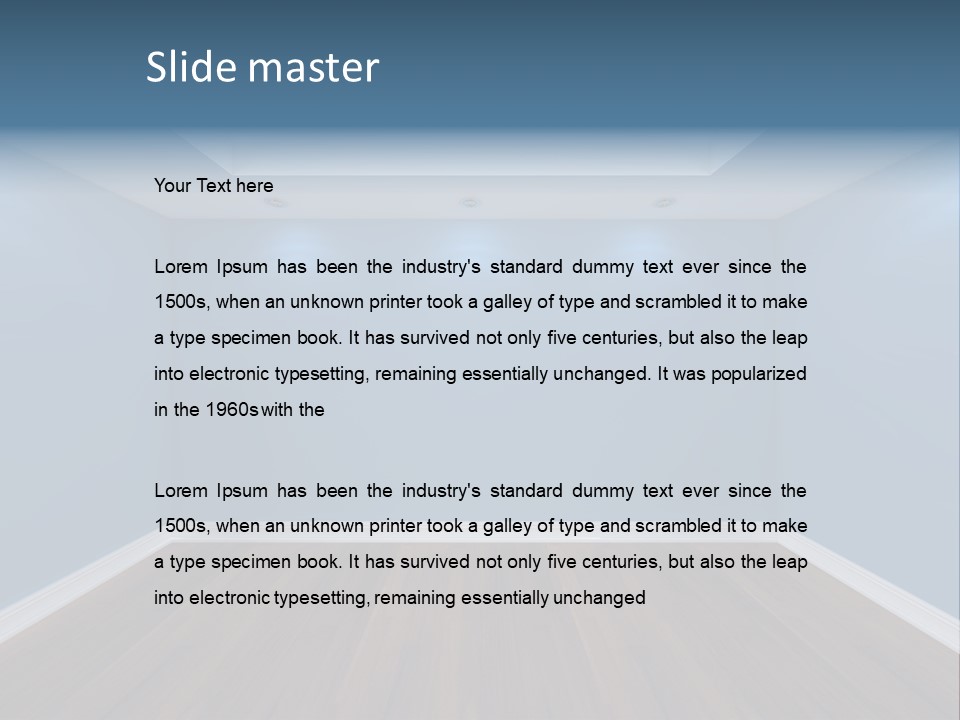 New Lighting Indoor PowerPoint Template