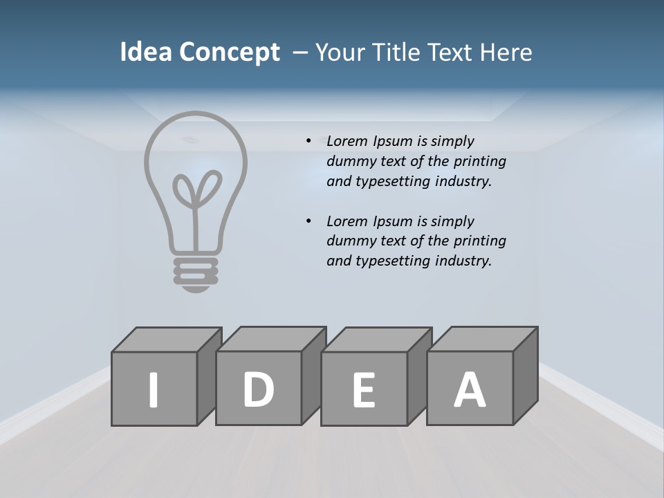 New Lighting Indoor PowerPoint Template