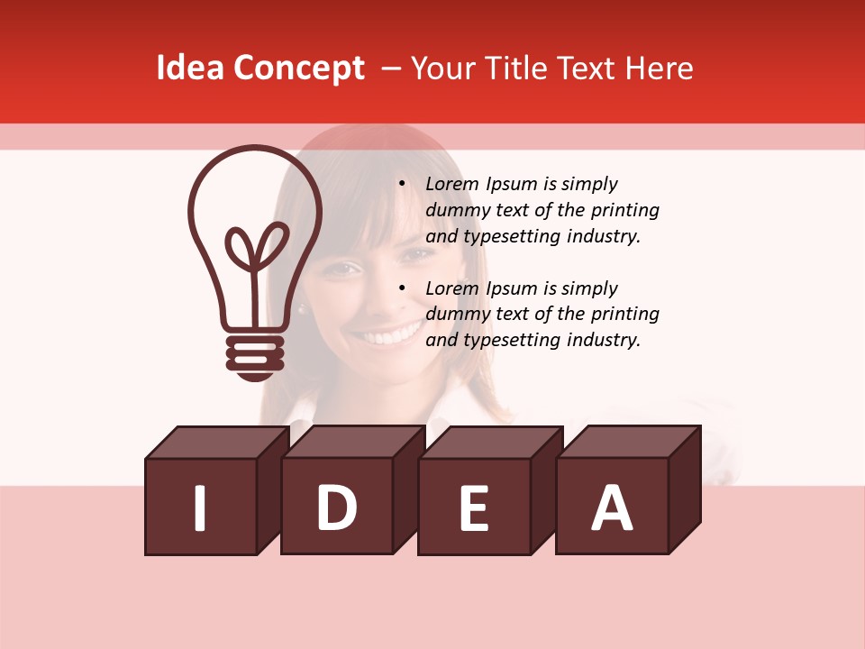 Businesspeople Copyspace Placard PowerPoint Template