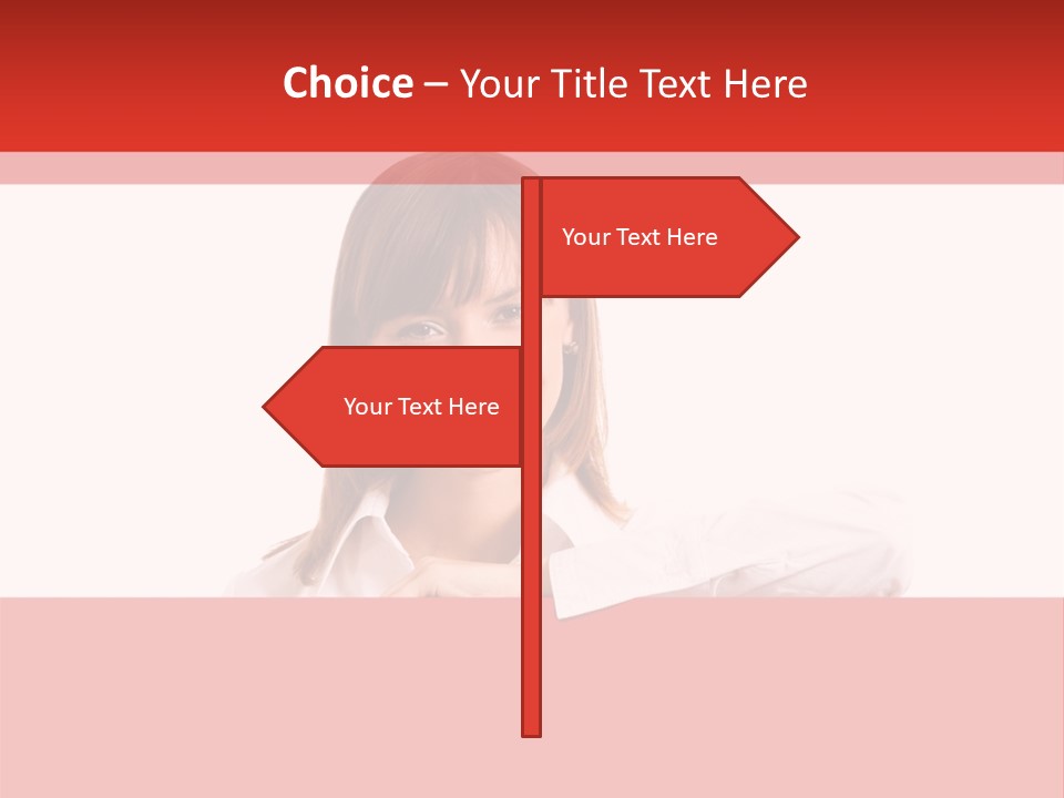 Businesspeople Copyspace Placard PowerPoint Template