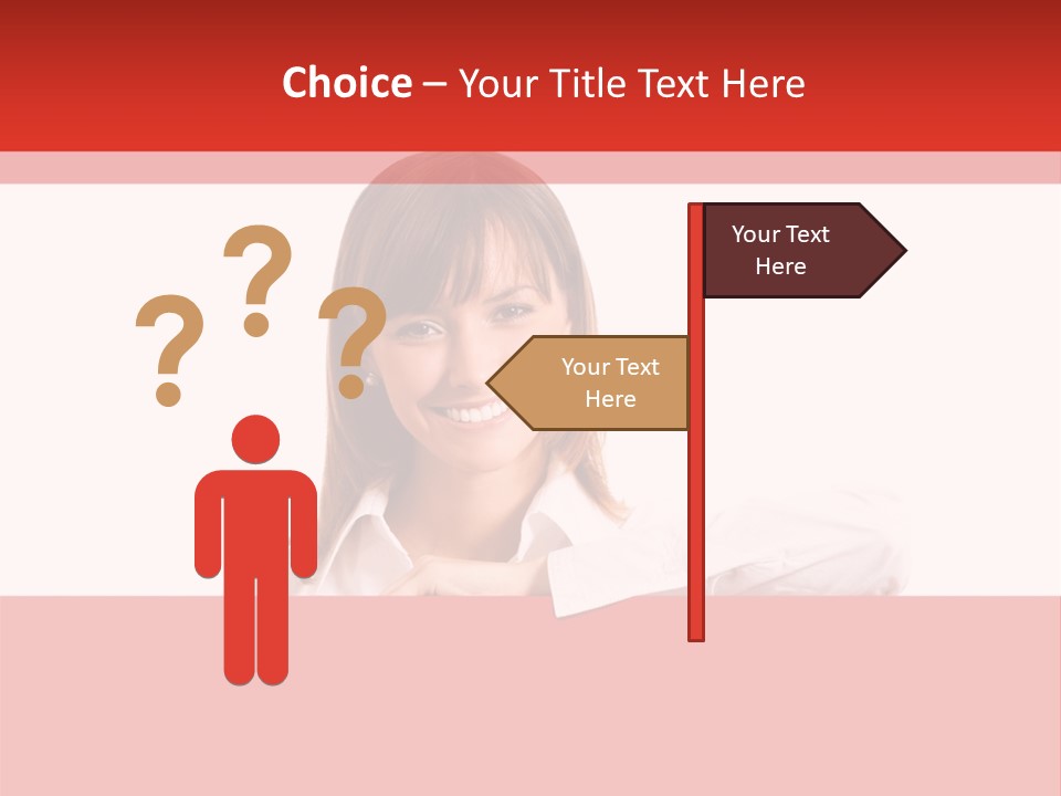 Businesspeople Copyspace Placard PowerPoint Template