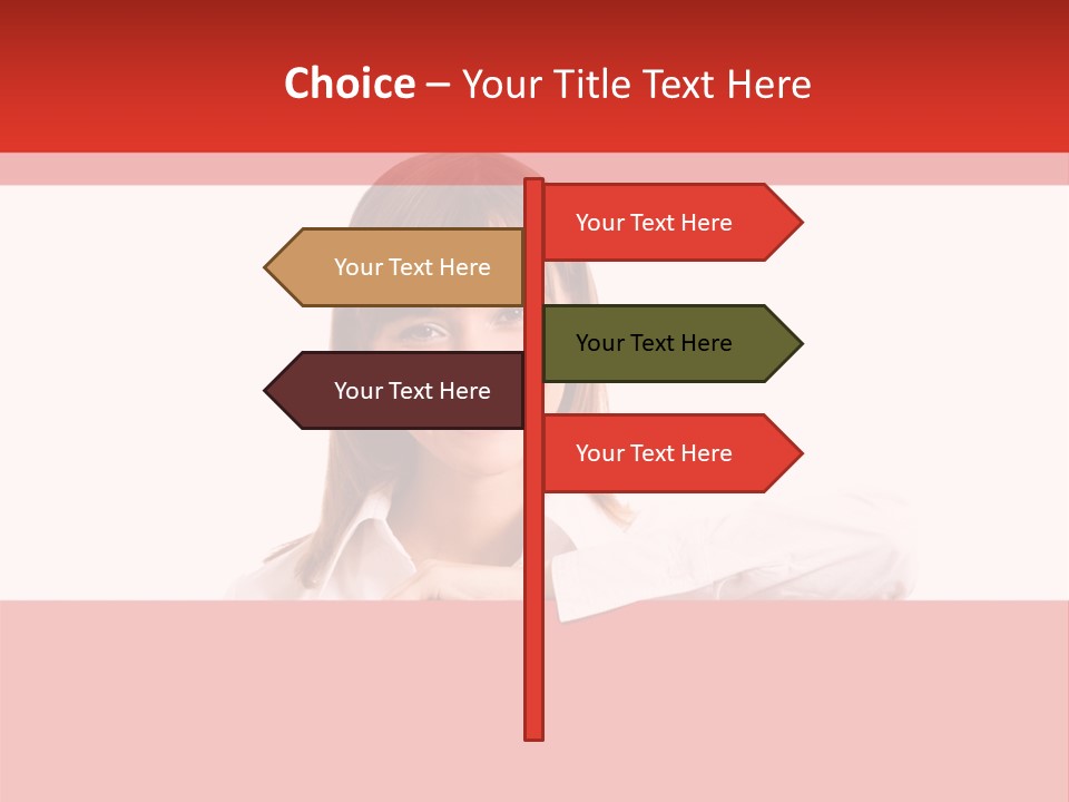 Businesspeople Copyspace Placard PowerPoint Template