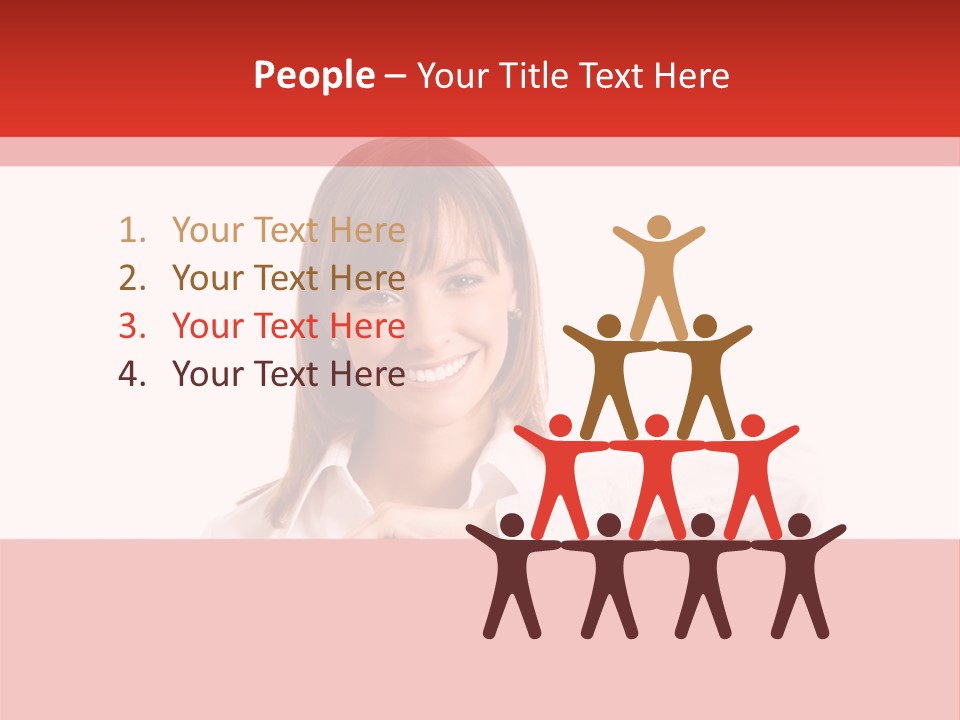 Businesspeople Copyspace Placard PowerPoint Template