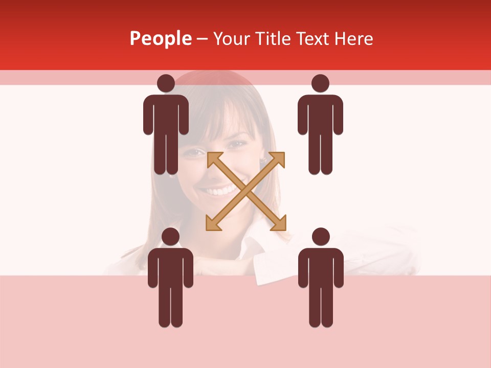 Businesspeople Copyspace Placard PowerPoint Template