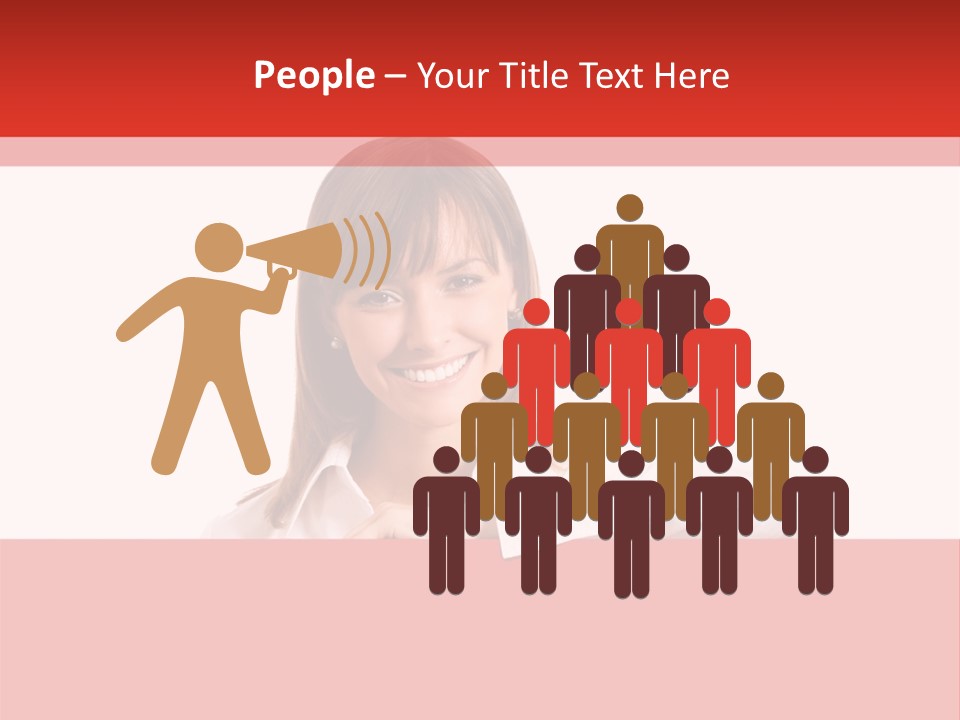 Businesspeople Copyspace Placard PowerPoint Template