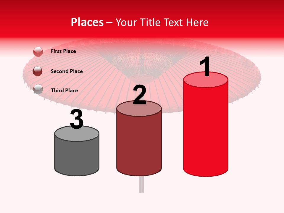 Paper Umbrella Waterproof PowerPoint Template