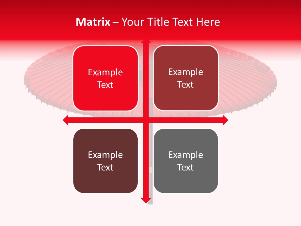 Paper Umbrella Waterproof PowerPoint Template