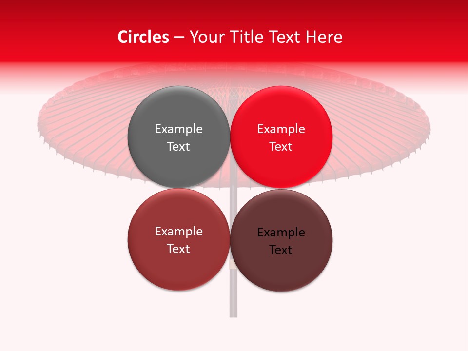 Paper Umbrella Waterproof PowerPoint Template