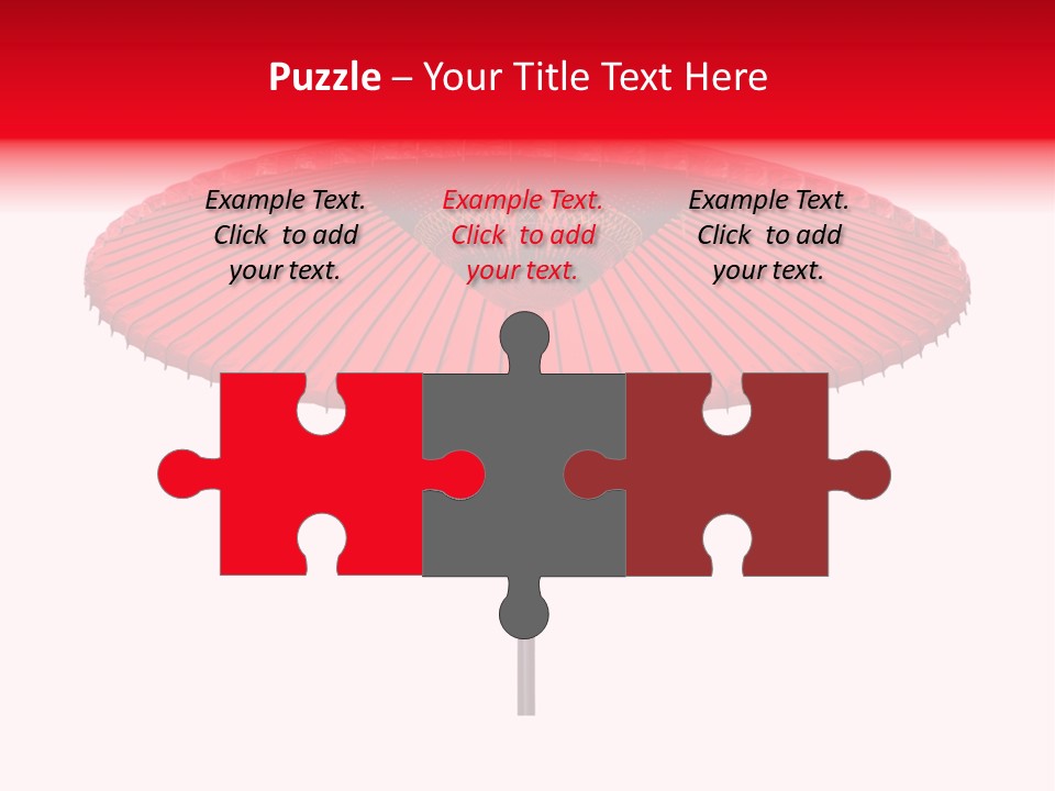 Paper Umbrella Waterproof PowerPoint Template