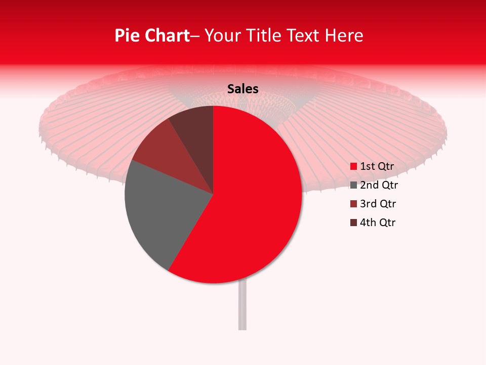 Paper Umbrella Waterproof PowerPoint Template
